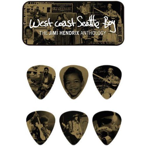 Dunlop Jh-Pt10h Jimi Hendrix West Coast Boîte De Médiators