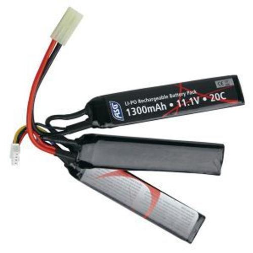 Batterie Li-Po 11.1v 1300mah - 3 Sticks - Asg