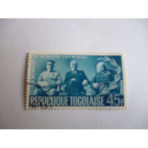 Timbre "République Togolaise :En Mémoire De Winston Churchill".