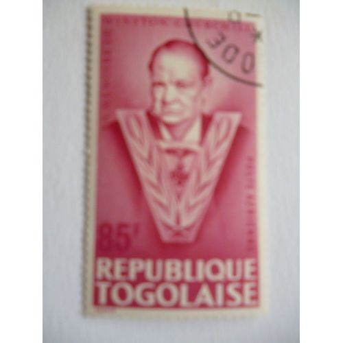 Timbre "République Togolaise :En Mémoire De Winston Churchill".