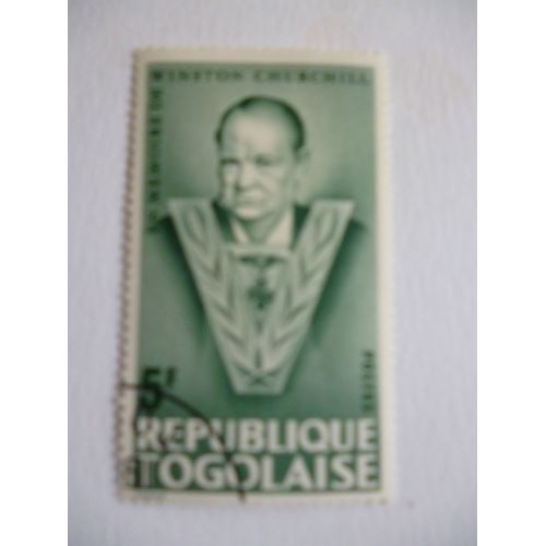 Timbre "République Togolaise :En Mémoire De Winston Churchill".