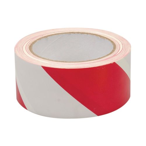Ruban de signalisation de danger - 50 mm x 33 m Rouge/Blanc