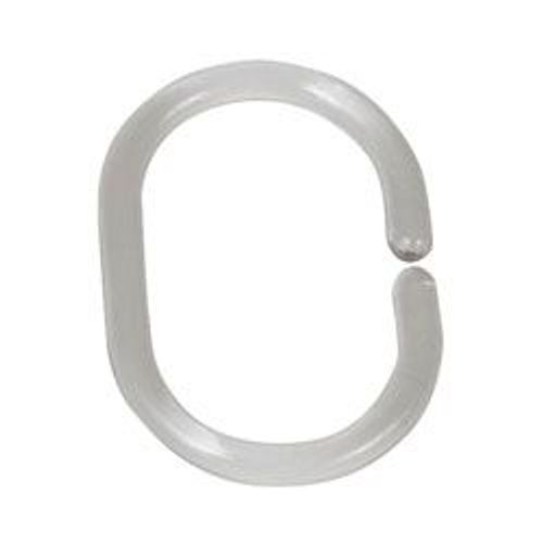 WENKO ANNEAU DOUCHE OVALE X12 TRANSP19190100