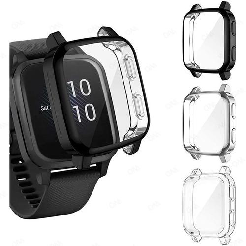 Lot De 3 Étuis Pour Montre Garmin Venus Sq Protecteur D'écran À Couverture Complète Souple Pour Montre Intelligente Garmin Venus Sq Music Accessoires Pour Femmes