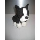 Peluche doudou chien Bouledogue Fran ais noir et blanc La