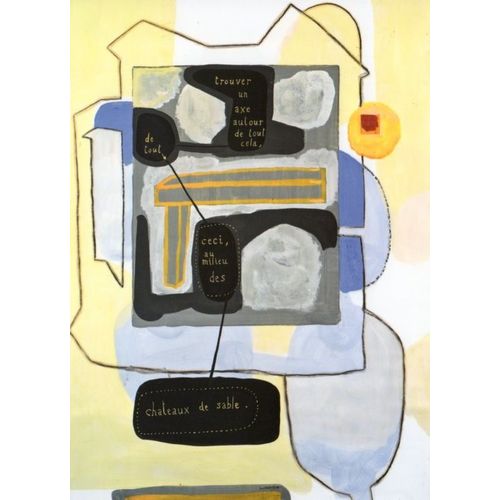 Carton D'invitation De L'exposition De Jean-Michel Alberola "Trente Ans - Oeuvres Sur Papier (2003-2011)" À La Galerie Daniel Templon Le 9 Juin 2012