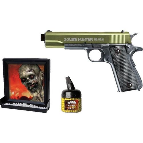 PISTOLET A BILLE ERADICATION ZOMBI PACK COMPLET CIBLE AIRSOFT