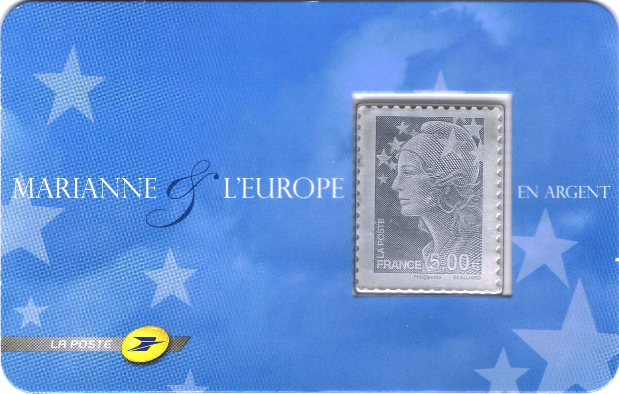 timbre Marianne en argent 999 millièmes timbre Marianne en argent 999 millièmes