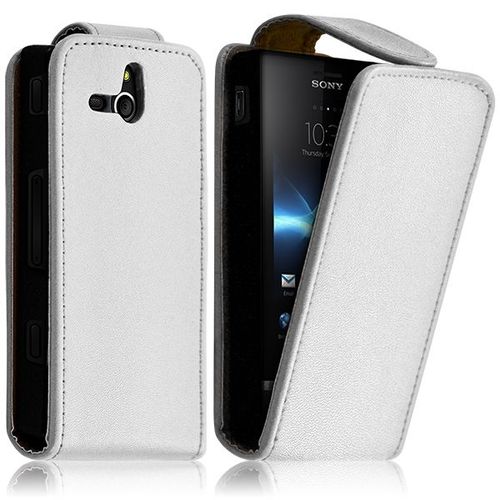 Housse Coque Etui Pour Sony Xperia U Couleur Blanc