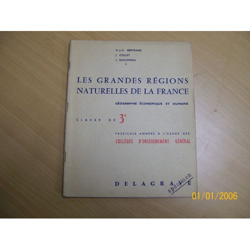 Les Grandes Regions Naturelles De La Fgrance