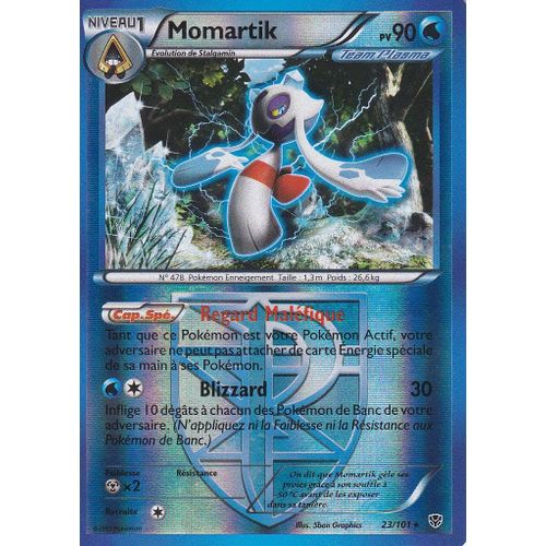 Carte Pokemon - Momartik - 23/101 - Holo Reverse - Explosion Plasma -