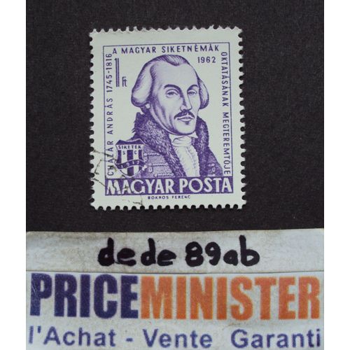 Hongrie..  1 Ft Magyar Posta . Andras Chazar (1745-1816) Oblitéré.