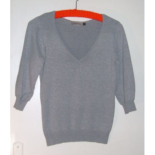 Pull Manches 3/4 " Kiabi ", Gris, T34/36