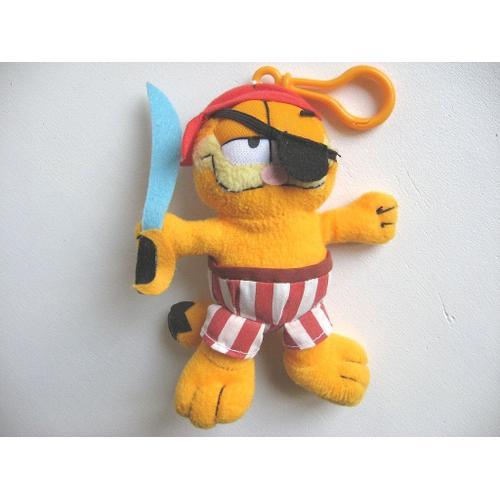 Peluche À Accrocher Mousqueton Garfield Pirate 16 Cm Play By Play Plush