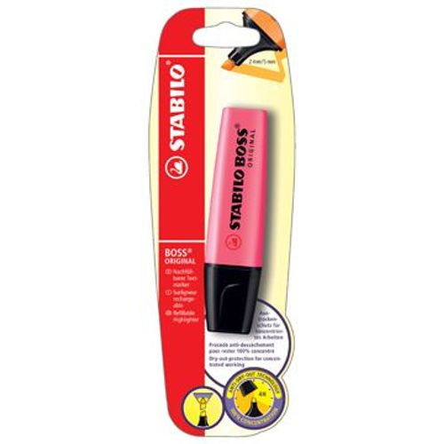 Surligneur Stabilo Boss Original Rose (Sous Blister) 25 Unité(S)