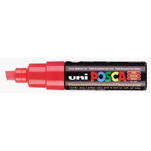 Uni-Ball Marqueur Peinture À L'eau Posca Pc-8k Rouge Fluo 1 Unité(S)