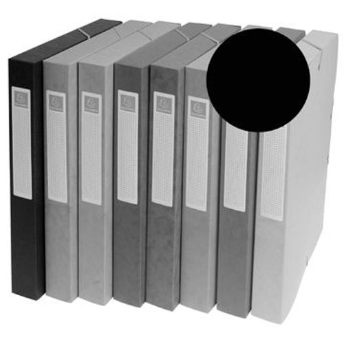 Exacompta Boîte De Classement Exabox Noir, Dos De 25 Mm 1 Unité(S)
