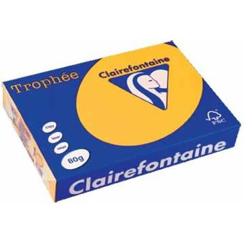 Clairefontaine Papier Couleur Trophée Intens A4 Jaune Tournesol 1 Unité(S)