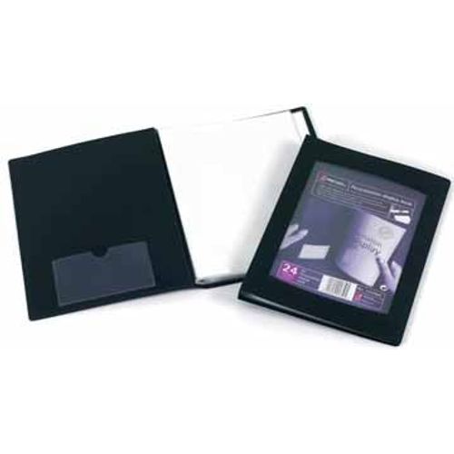 Rexel Livret De Présentation A5, 24 Pochettes, Coloris Noir