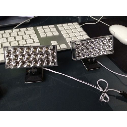 Gyrophare Stroboscopique Flash Blanc 22led X2
