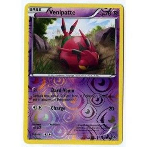 Carte Pokémon Venipatte Holo Reverse 38/98 Noir & Blanc Pouvoirs Emergents Neuf