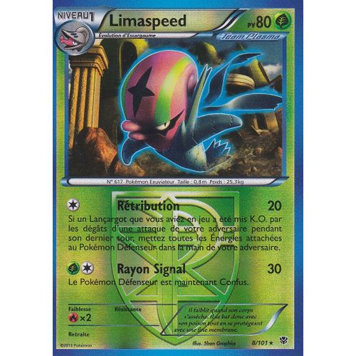 Carte Pokemon - Limaspeed - 8/101 - Holo Reverse - Explosion Plasma -