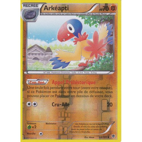 Carte Pokemon - Arkeapti - 53/101 - Reverse - Explosion Plasma -