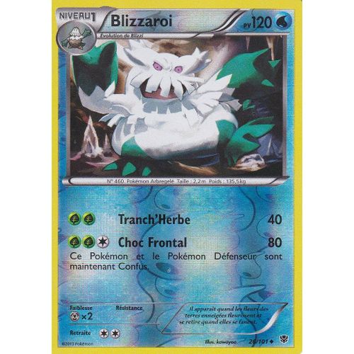 Carte Pokemon - Blizzaroi - 26/101 - Reverse - Explosion Plasma -