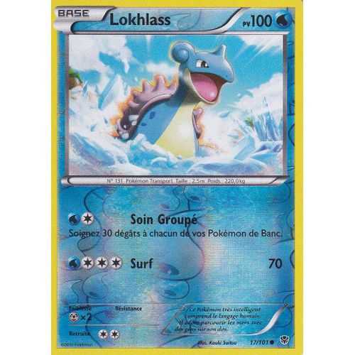 Carte Pokemon - Lokhlass - 17/101 - Reverse - Explosion Plasma -