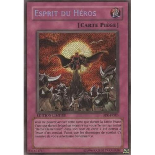 Carte Yu-Gi-Oh! "Esprit Du Héros" Secret Rare Dpk-Frse3