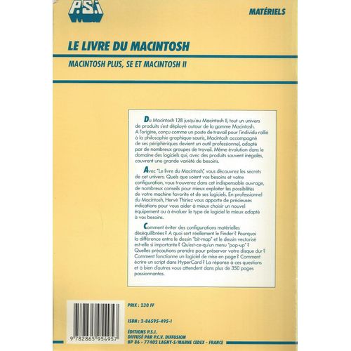 Le Livre Du Macintosh - Macintosh Plus, Se Et Macintosh Ii