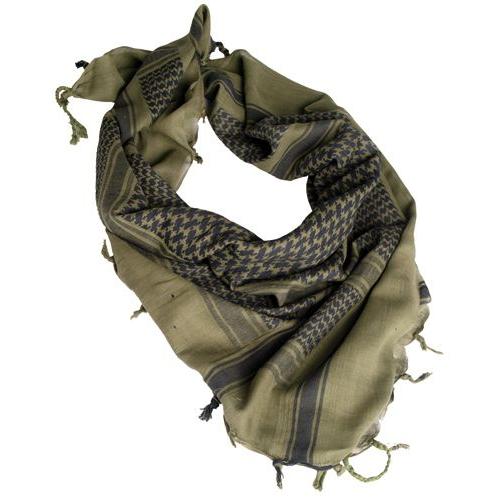 Echarpe Shemagh 110*110 Cm Olive / Noire