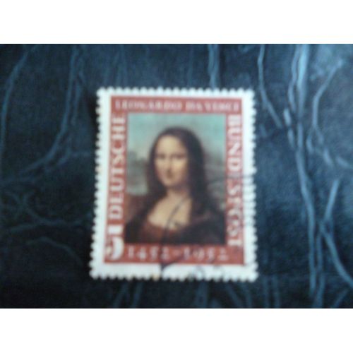 Timbre "500 Ans La Joconde Leonard De Vinci:Deutsche Bundespost".1452-1952.