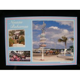 Carte Postale Des Bahamas: Nassau, Vues Multiples