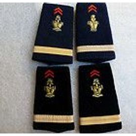 4 Épaulettes Du Génie