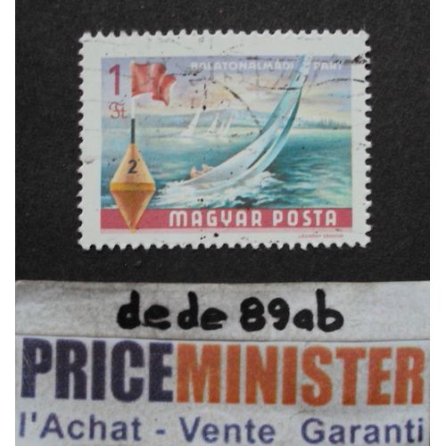 Hongrie.. 1 Ft Magyar Posta . Paysages Du Lac Balaton : Bateaux À Voiles. Oblitéré.