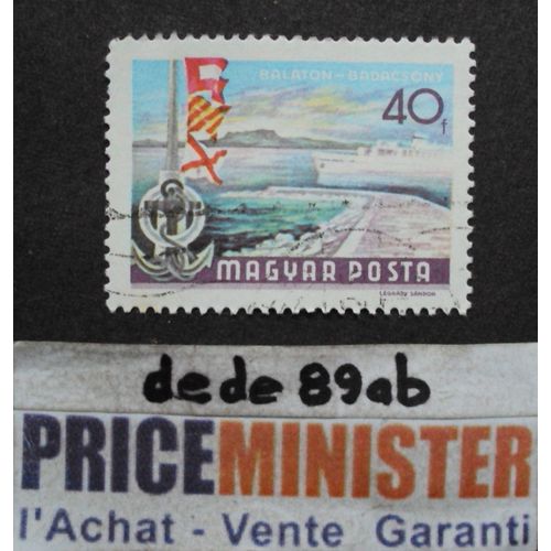 Hongrie.. 40f Magyar Posta . Paysages Du Lac Balaton : Bateau De Croisières . Oblitéré.