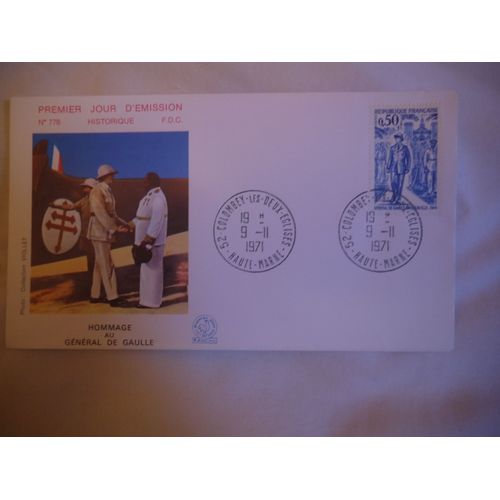 Enveloppes 1er Jour : Hommage Au Général De Gaulle En 4 Enveloppes .