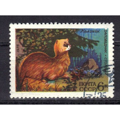 Russie 1975 : Faune De L'u.R.S.S. : Putois - Timbre Oblitéré