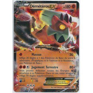 Nintendo - Carte Pokémon Demeteros Ex Holo Reverse 89/149 Noir Blanc Frontières Franchies