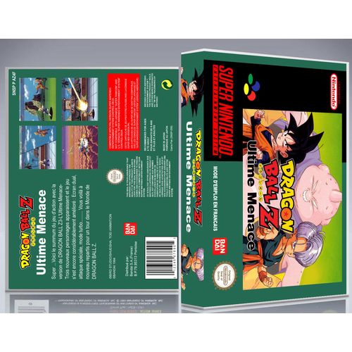 Boitier Du Jeu " Dbz Ultime Menace ", Super Nintendo, Français. Hd. Sans Le Jeu.
