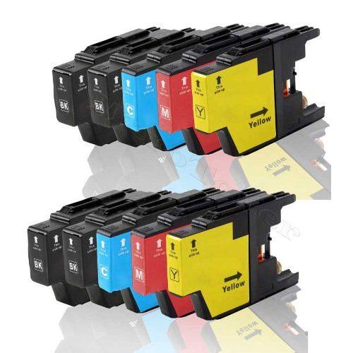 8 x Cartouches d'encres compatible pour Brother LC1220 LC1240 Brother MFC-J280W, MFC-J425W, MFC-J430W, MFC-J435W, MFC-J5910DW