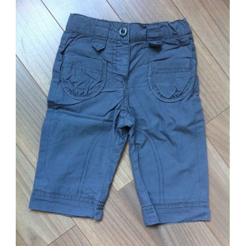 Pantalon Gris Bébé Fille 6 Mois Vertbaudet