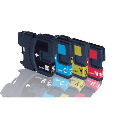 Multipack - 4 Cartouches d'encre compatible pour Brother LC-980 LC-1100 Brother MFC-6490CW MFC-6890CDW MFC-990CW DCP-145C DCP-163C DCP-165C DCP-167C DCP-185C