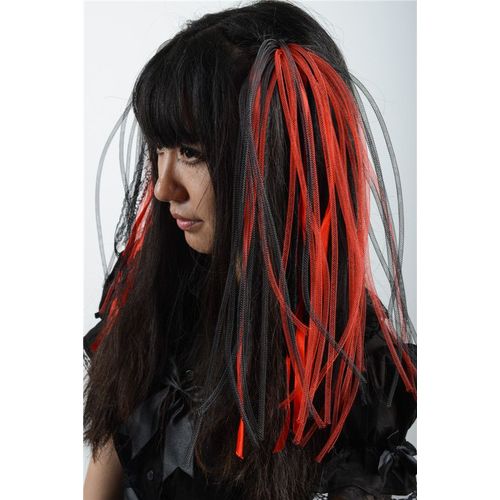 Paire De Cyberlox  Cyberlocks Cyber Goth Gothique Gothic Punk Steam Punk Rock Roman Vintage Serre Tête Pince Cheveux Élastique Ruban