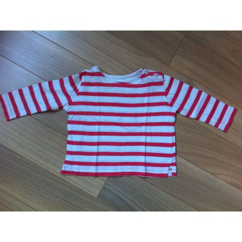T-Shirt À Rayures Bébé Fille 6 Mois Bout'chou