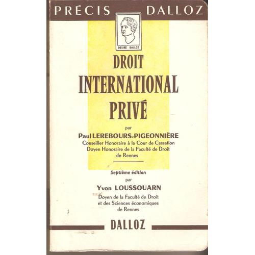 Droit International Privé