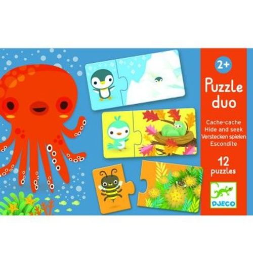 Puzzle 12 X 2 Pièces : Duo Cache-Cache