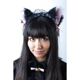 Serre Tete Oreille De Chat Noir Et Blanc Avec Clochettes Pour Cosplay Deguisement Modele Japonais Barrette Black Sugar Rakuten