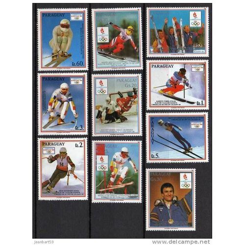 Luc Alfand Skieurs J.O. Albertville Olympic Games 1992  Paraguay Ski